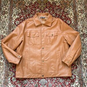 Sailwind Men’s Faux Leather Motorcycle Jacket